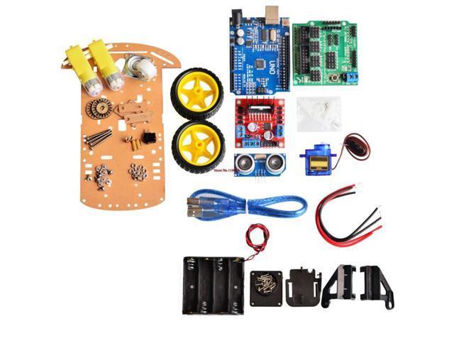 2WD Smart Robot Car Chassis Kit/Speed encoder Battery Box Arduino 2 motor 1:48 W 