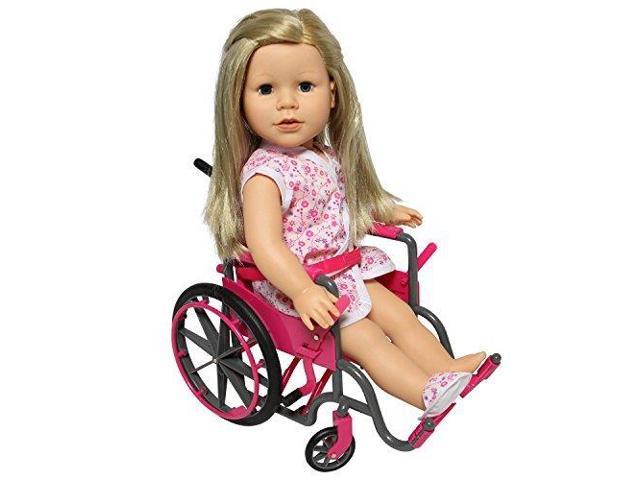 Doll Wheelchair Set with Accessories for 18 Inch Dolls Like American Girl  Dolls + Bonus Accessories 
