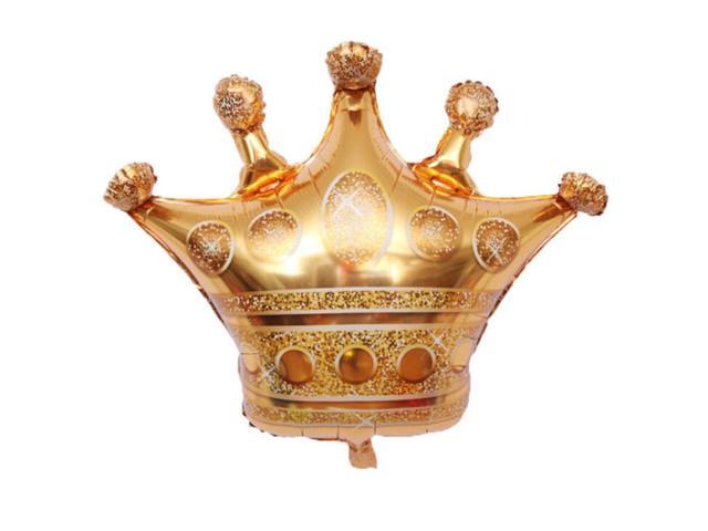 Gold Crown Foil Balloons Prince Princess Baby Shower First