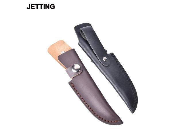 High quality knife sheath 18.5cm Leather sheath with waist belt buckle professional gift pocket ...
