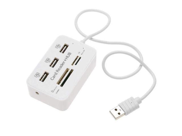 1Pcs Type C To 3 Usb Ports Hub Adapter,Type C To 3 Ports Usb 2.0 High Speed Hub Splitter Adapter With Sd/Tf Card Reader