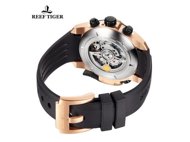 Reef Tiger Luminous Sport Watches Rose Gold Automatic Watch RGA3532