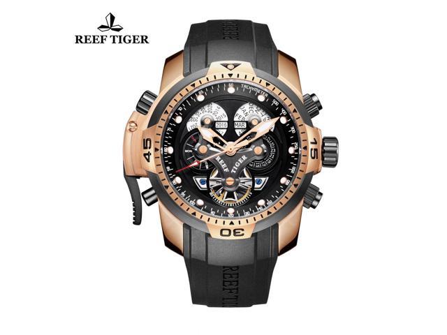 black rose gold watch mens