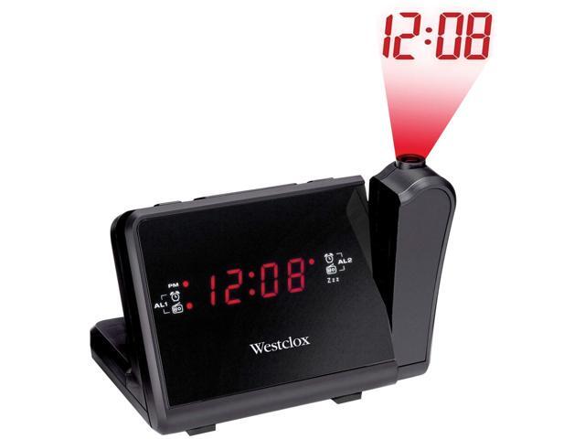 Westclox 80208 Digital Lcd Projection Alarm Clock With Am Fm Radio Newegg Com Westclox 80208 Digital Lcd Projection, How To Open A Westclox Alarm Clock Radio Station