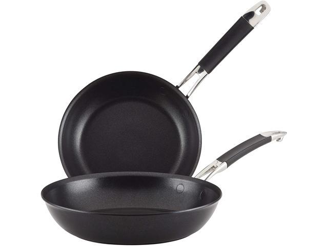 Photo 1 of Anolon 12 Inch Smart Stack Hard Anodized Aluminum Stainless Nonstick Fry Pan, Black