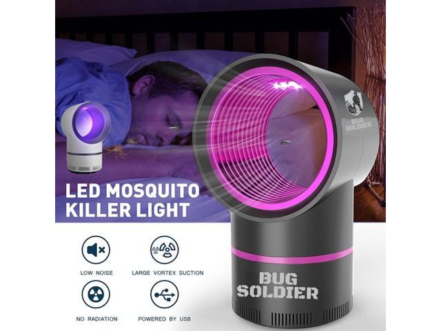 LED Mosquito Killers With USB Power Adapter Insect Fly Pest Zapper Catcher Trap 