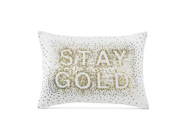 Photo 1 of Martha Stewart Collection Whim Stay Gold 14 X 20 Inch Decorative Pillow, White Gold