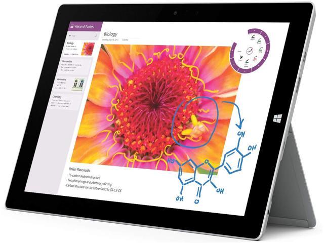 Microsoft Surface 3 Tablet (10.8-inch FHD (1920x1280), 4GB RAM, 128GB SSD, Intel Atom 1.6Ghz, Windows 10 Professional 64 Grade A