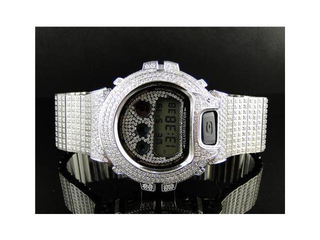 Casio Mens G Shock 6900 Iced Out 