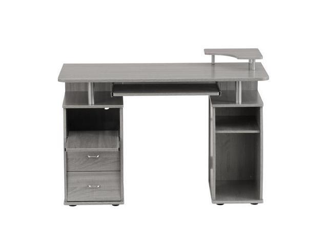 Techni Mobili Complete Computer Workstation Desk With Storage Gray Newegg Com
