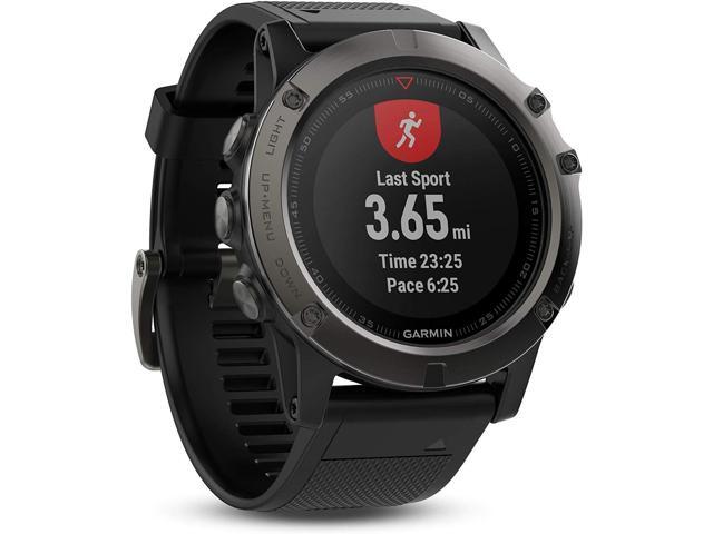 garmin fenix 5x sapphire edition slate gray with black band