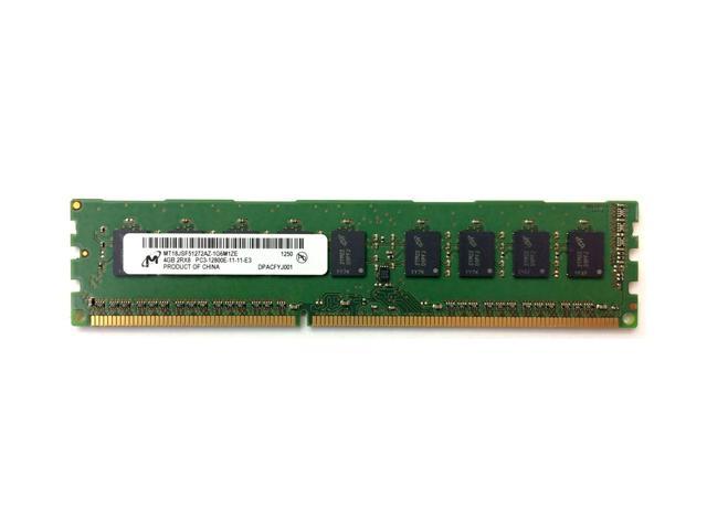 Refurbished: MICRON 4GB 1600MHZ DDR3 PC3-12800 ECC UNBUFFERED 240-PIN DUAL  RANK DIMM OEM SERVER MEMORY MT18JSF51272AZ-1G6M1ZE - Newegg.com