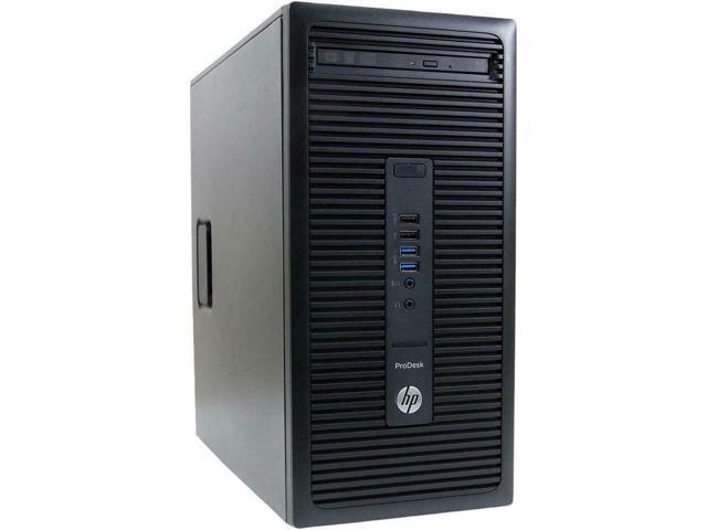 HP ProDesk 600 G2 MT Desktop PC, Intel Core i7-6700 3.40GHz, 8GB DDR4 RAM, 256GB SSD, DVD±RW, Win 10 Pro Grade B