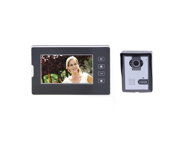 7 Inch Colour Tft Lcd Monitor Video Door Phone Intercom System Door Release Unlock Doorbell Camera Mfbs