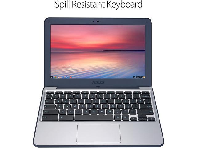 ASUS Chromebook C202SA-YS02 Laptop Computer, 1.60 GHz Intel Celeron, 4GB DDR3 RAM, 16GB SSD Hard Drive, Chrome, 11" Screen