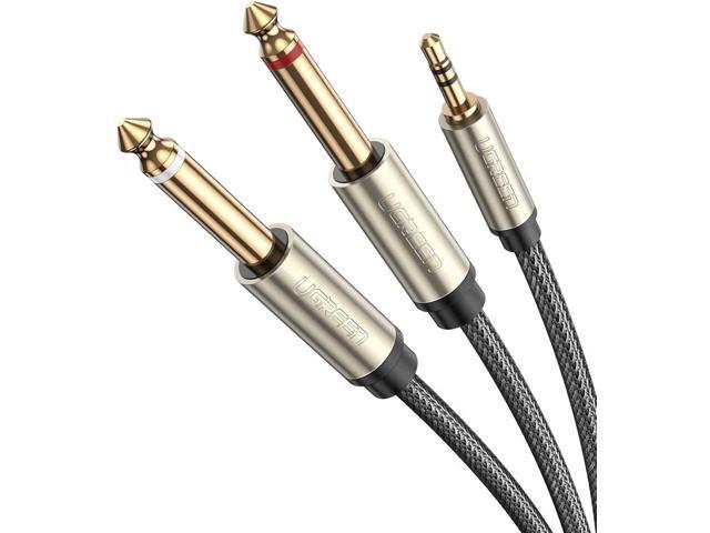 6ft Premium Stereo 6.35mm 1/4"inch TRS Male to M Audio Cable Nickel plating Cord 