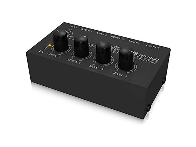 MX400 MicroMIX Ultra Low-Noise 4-Channel Line Mixer Pro Sound - Newegg.com