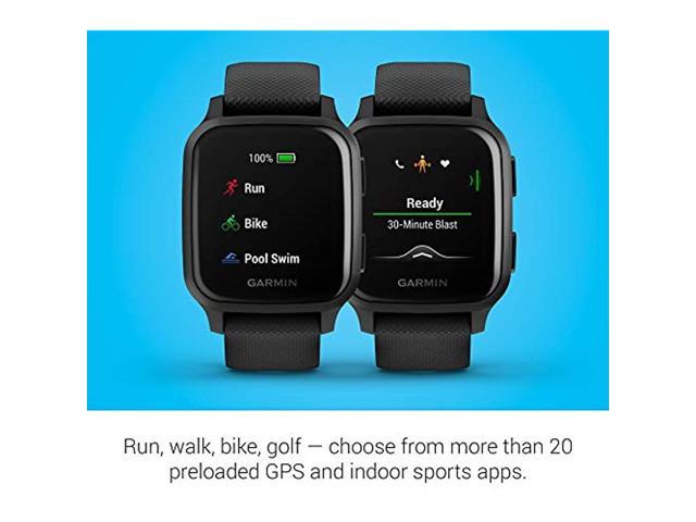 Garmin Venu SQ Music Edition - Black with Slate Bezel - Newegg.com