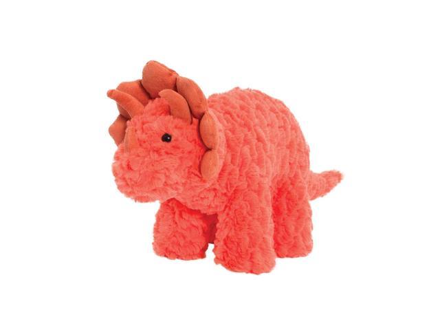 orange triceratops plush