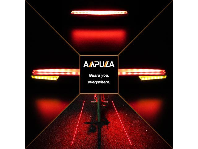 ampulla rechargeable bike tail light