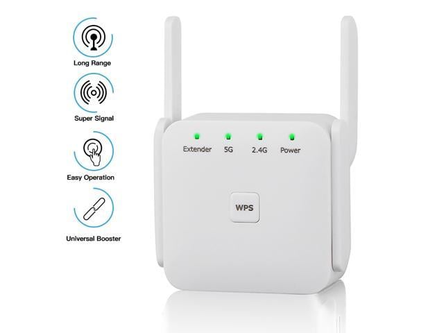 NEW WiFi Range Extender 1200Mbps AC1200 Booster dual band Repeater 4 Antenna US