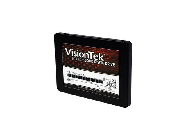 VisionTek 2.5" 240GB SATA III 3D MLC Internal Solid State Drive (SSD ...