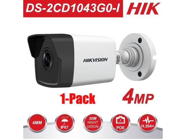 Hikvision 4mp Poe Ip Camera H 265 Ds 2cd1043g0 I 4 Megapixels 2k 2560 1440 2 8mm Lens Indoor Outdoor Wdr Video Surveillance Security Bullet Poe Ip Cameras Ir 30m 1pcs Newegg Com