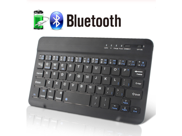 Mini Wireless Keyboard Bluetooth Keyboard for ipad Phone Tablet Rubber keycaps Rechargeable Keyboard for Android iOS Windows 