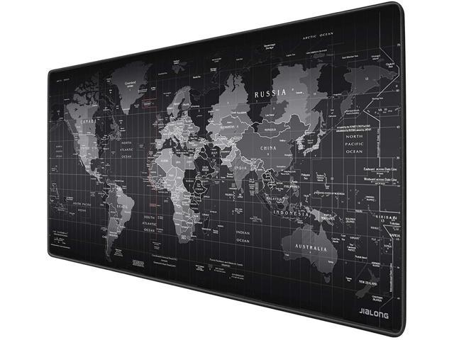 Extended Big Mouse Pad Gaming ,Large Desk Pad World Map , XL Desk Mat Game Mousepad, L 31.50 in * W 11.81 in Computer Desk Pad with Non-Slip Rubber Base,Desk Matt for Desktop