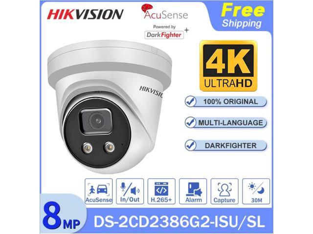 Hikvision 4K HIKVISION IP POE 8MP HILOOK CAMERA CCTV BUILT IN MIC TURRET NIGHT VISION 