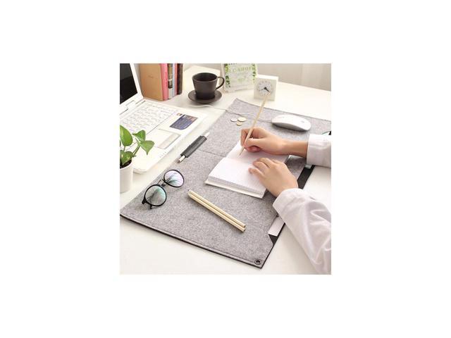 Estone Felt Desk Mat Multifunctional Computer Pad Oversized Mouse For Laptop Keyboard Gray Newegg Com