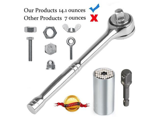 1/4in Drive Impact Socket Wrench Set Chrome-Vanadium Steel Hand Tool Universal for Car 