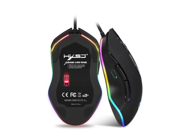 HXSJ S500 Optical Laser Gaming Mouse with 16.8 Million RGB Color