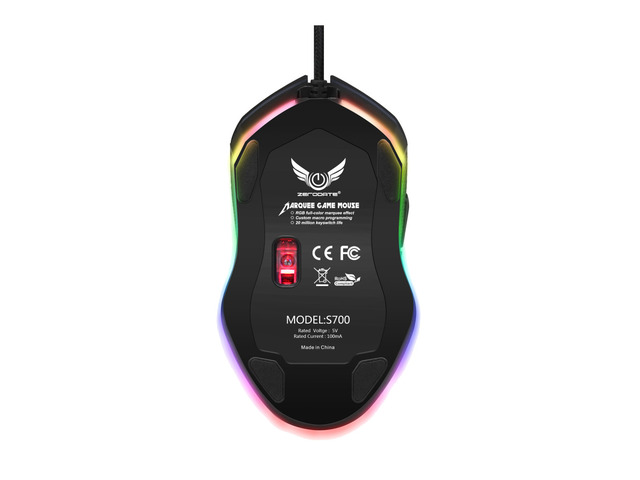ZERODATE S700 RGB Wired Gaming Mouse,[4800 DPI Adjustable] [6 ...