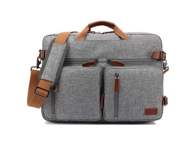 CoolBELL Convertible Backpack Messenger Bag Nylon Shoulder Bag Laptop Case  Handbag Business Briefcase Multi-Functional Travel Rucksack Fits 17.3 Inch  
