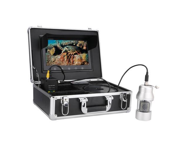 10 Inch 50m Underwater Fishing Video Camera Fish Finder IP68 Waterproof 38  LEDs 360 Degree Rotating Camera 