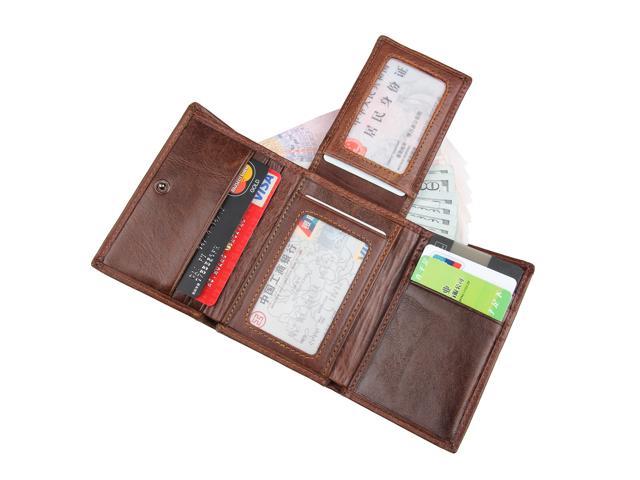 leather card holder wallet mens