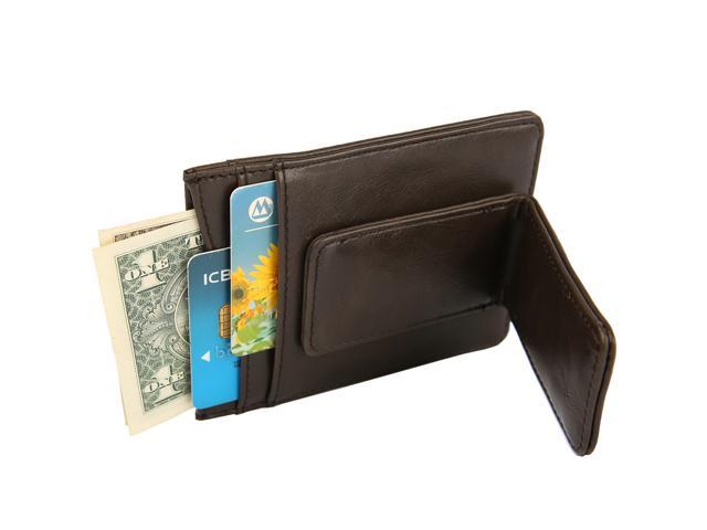 mens card wallet with money clip