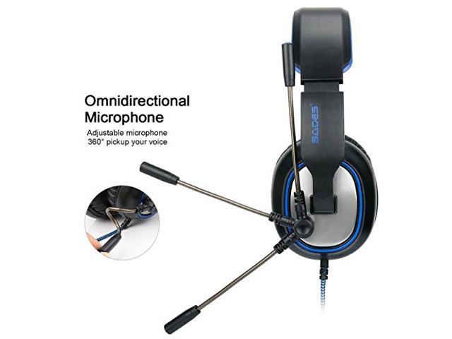 7.1 Surround Stereo Sound R15 USB Computer Gaming Headset 53mm Drivers with Microphone,Over-The-Ear Noise Isolating,Breathing LED Light Compatible Mac Laptop,PC Gamers Choyur SADES PC Gaming Headset 