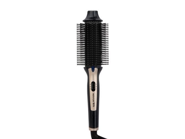 Electric Hair Straightener Iron Brush Ceramic Hair Curler Dual Use