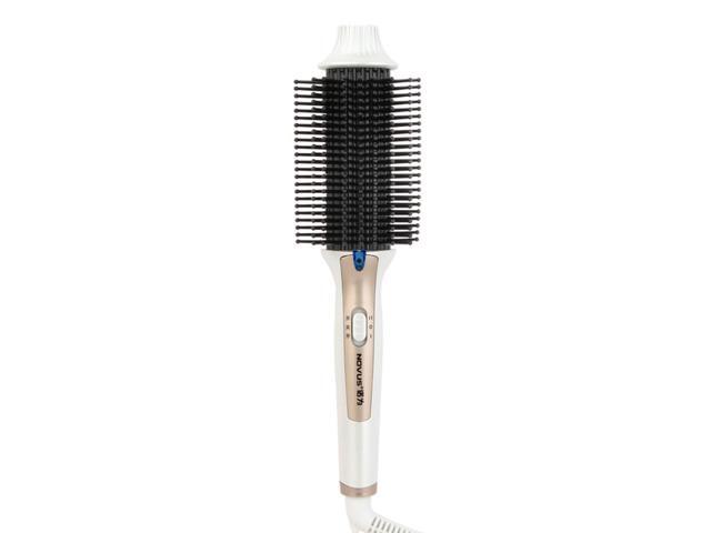 Electric Hair Straightener Iron Brush Ceramic Hair Curler Dual Use