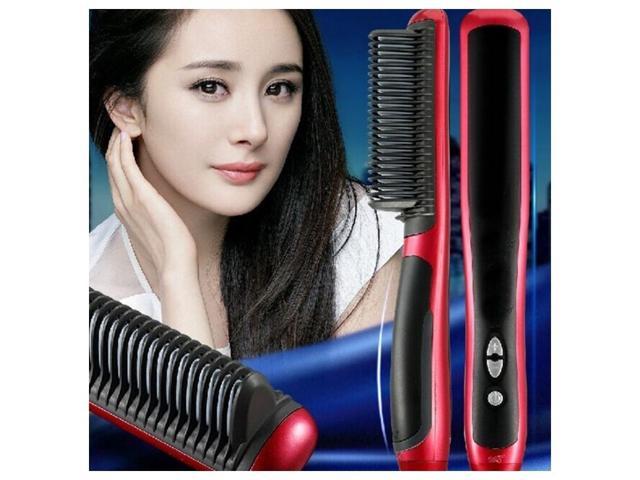 New Professional Hair Straightener Comb Electric Brush Hair Straightening  Flat Iron Styling Tools 