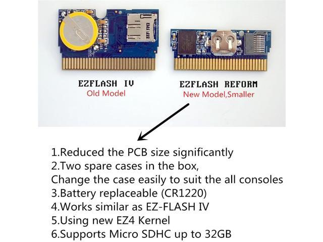 EZ Flash Omega DE: replacing the battery