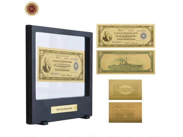 5pcs 1918 Collectible Art Craft USA 500 Dollar Antique 24k Gold Plated Banknote 