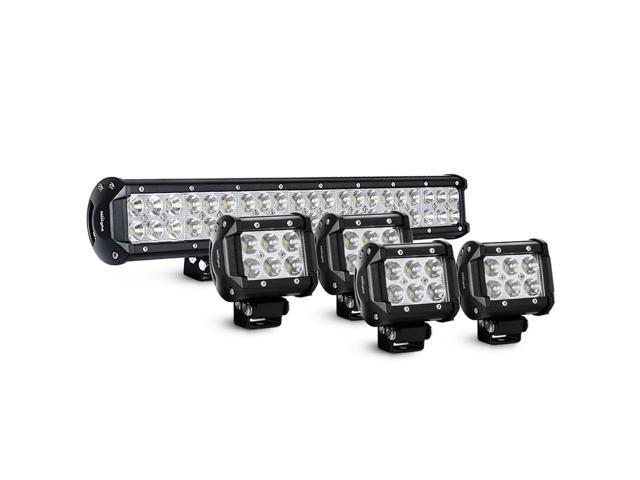 Photo 1 of **SEE NOTES** Nilight 20inch 126W Spot Flood Combo LED Light Bar 4pcs 4inch 18W Spot