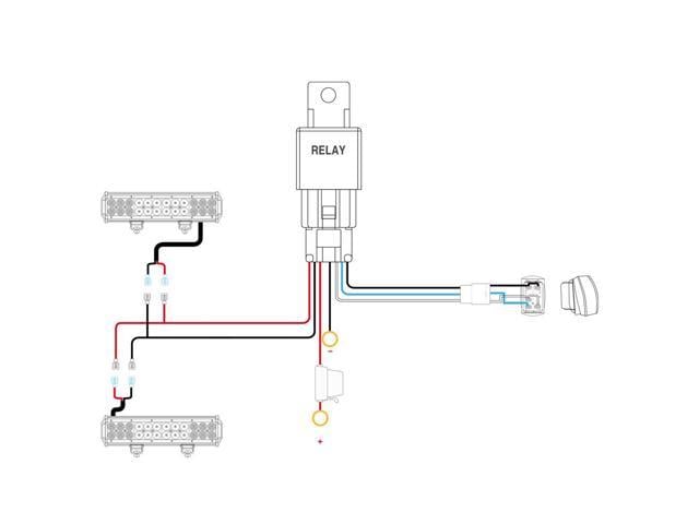 Nilight LED Light Bar Wiring Harness Kit SASQUATCH LIGHTS 12V 5Pin ...