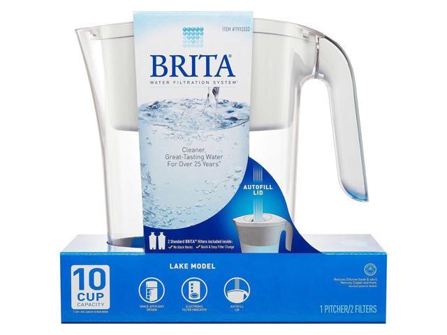 Brita Water Filtration System Lake Model 10 Cup Capacity Includes 2 ...