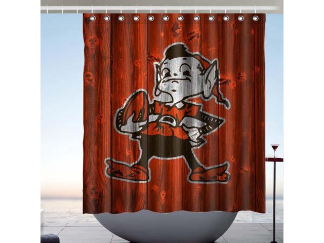 Cleveland Browns NFL 02 Fans Bath Shower Curtain 66x72