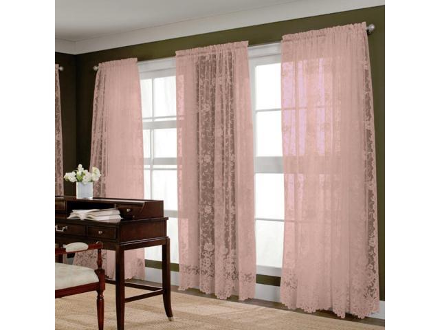 Jcpenney Home Shari Lace Rod Pocket Sheer 1 Pc Panel 56 X45