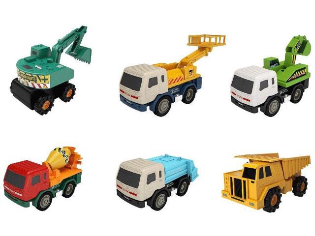 Photo 1 of Mini Heavy Industrial Toy Truck Set 6 Piece Construction Vehicle Fleet